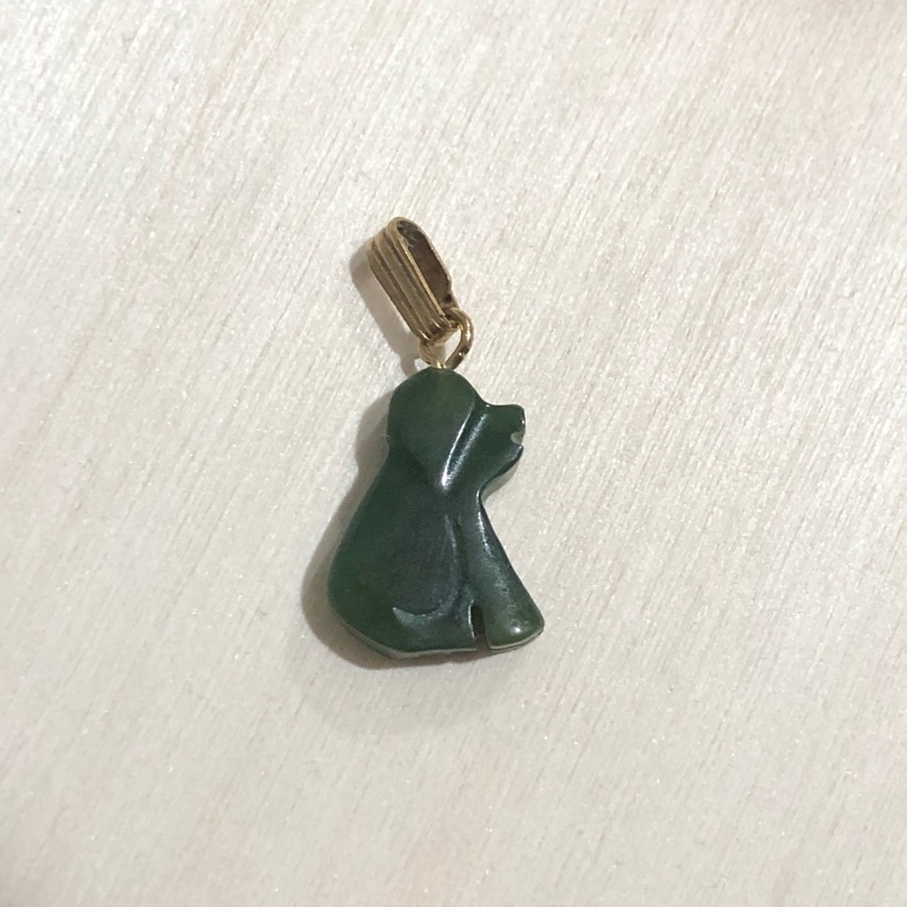 Jade Small Dog Pendant/Charm